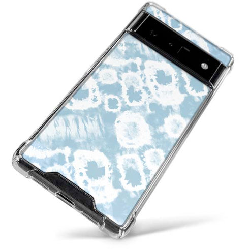 Blue Tie Dye Google Pixel 6 Clear Case